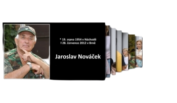 statická smuteční prezentace